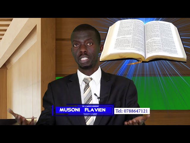 1.Musoni Flavien: Ntushobora kuva mu Egiputa ngo ujye i Kanani nta mategeko